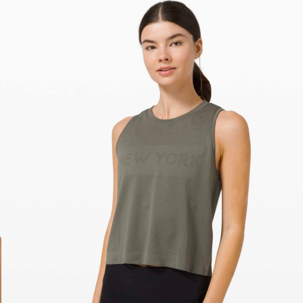 Lululemon Swiftly Breathe Crop Tank